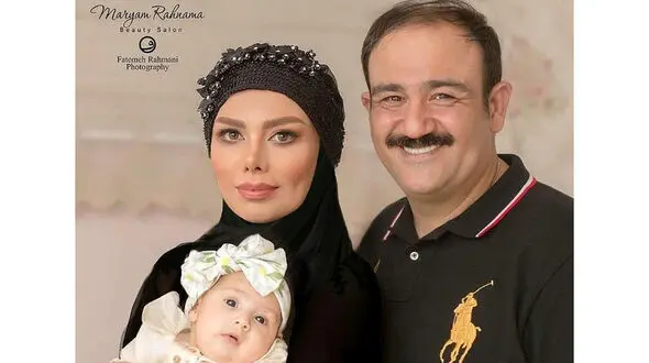سلفی خوشگل مهران غفوریان با همسر و دخترش  + عکس