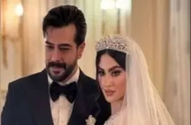 فیلم / نگاهی به مراسم عروسی مجلل و شاهانه مریم مومن و داماد جذاب سهیل قاصدی /  از لباس عروسی  و تاج الماس تا ژست های عاشقانه و عقد آریایی ...
