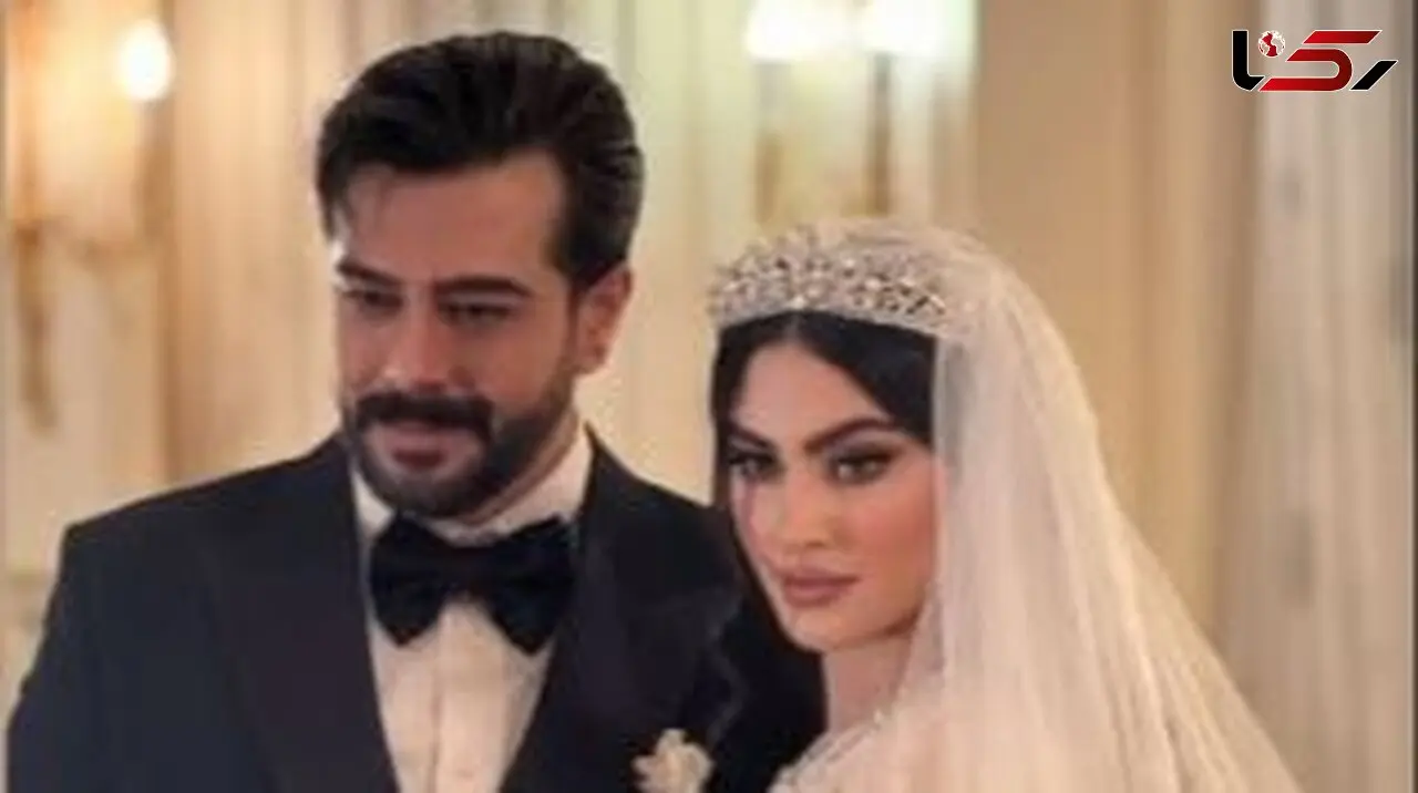 فیلم / نگاهی به مراسم عروسی مجلل و شاهانه مریم مومن و داماد جذاب سهیل قاصدی /  از لباس عروسی  و تاج الماس تا ژست های عاشقانه و عقد آریایی