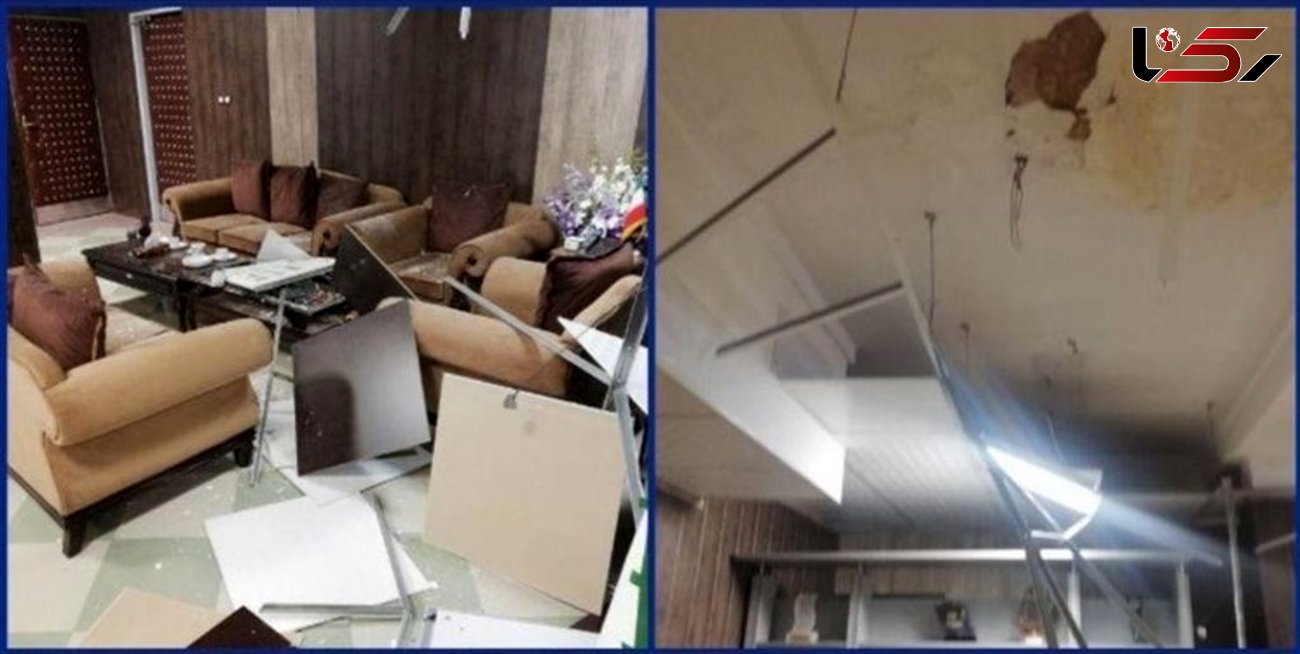  سقف اتاق روی سر فرماندار گرمسار خراب شد + عکس