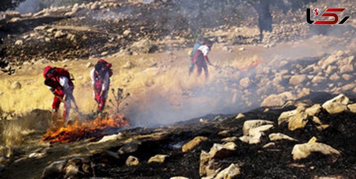 ۹۰درصد آتش‌سوزی نخودکار باغملک مهار شد