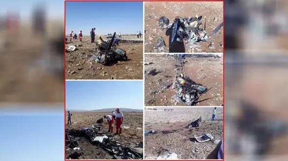 اولین عکس از صحنه سقوط مرگبار  هواپیمای خصوصی در گرمسار + جزییات