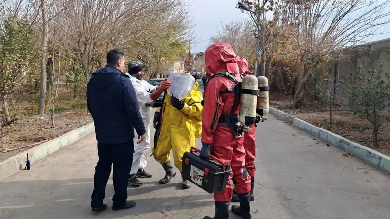 آتش سوزی در کارخانه امونیاک