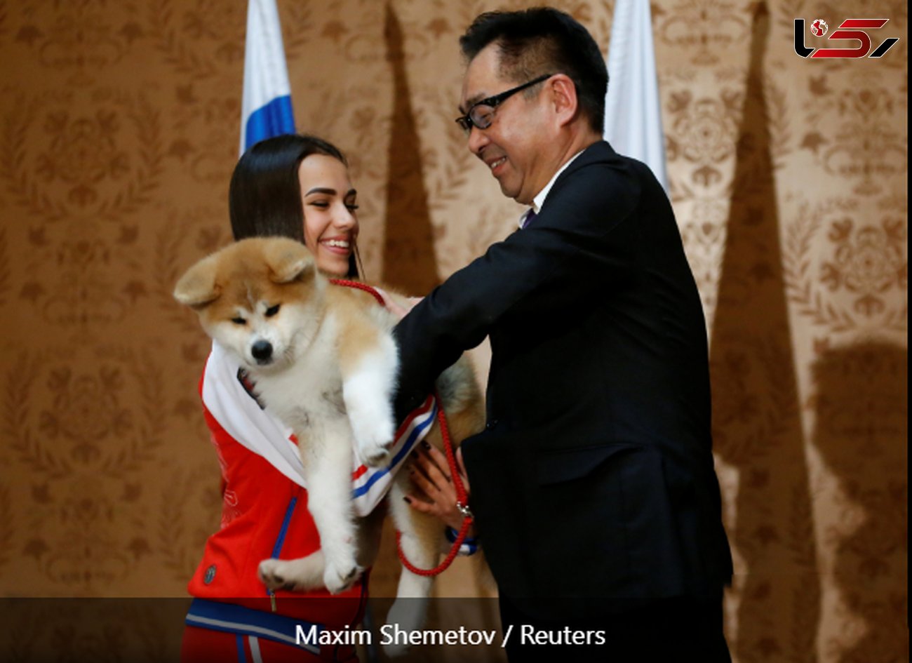 قهرمان المپیک ژاپنی یک توله سگ از مقامات کشورش هدیه گرفت+تصاویر
