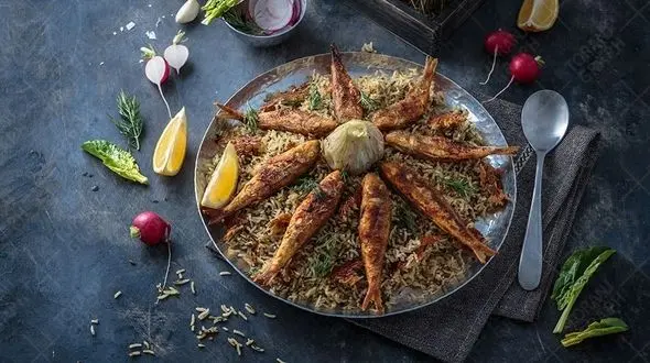 سبزی پلو لذیذ با ماهی متفاوت