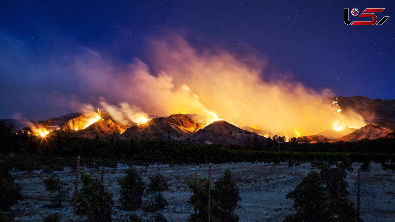 آتش سوزی مهیب در جنوب کالیفرنیا + فیلم و تصاویر