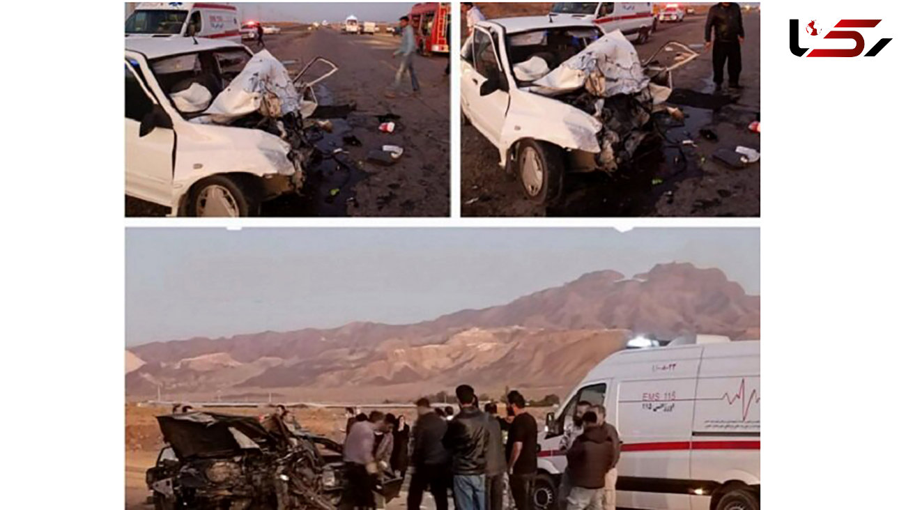 4 کشته در تصادف هولناک پراید با پژو در جاده خمین