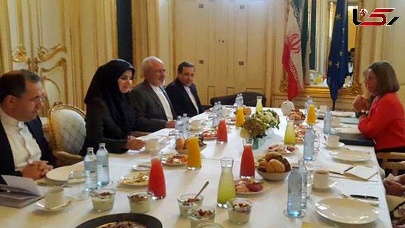 حضور یک زن ایرانی در نشست وزیران خارجه ایران و 4 کشور اروپایی برای اولین بار+عکس