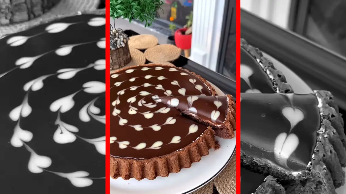 فیلم طرز تهیه کیک شکلاتی با سس میوه تازه