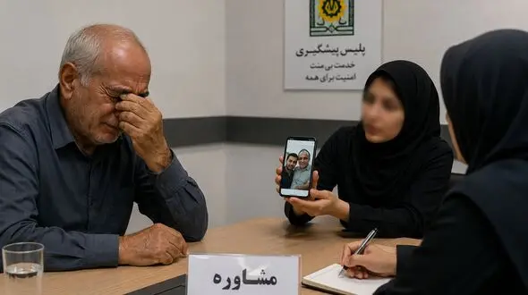 زیباترین دختر شهر عروس پنهان از آب درآمد / راز عجیب در ماجرای پدر ۷۰ ساله داخل کلانتری