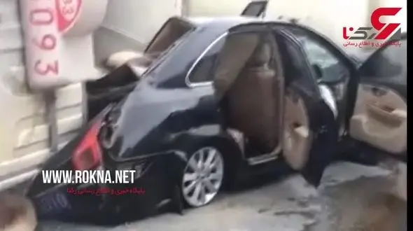 مرگ دردناک راننده خودرو پس از له شدن زیر بونکر + فیلم 