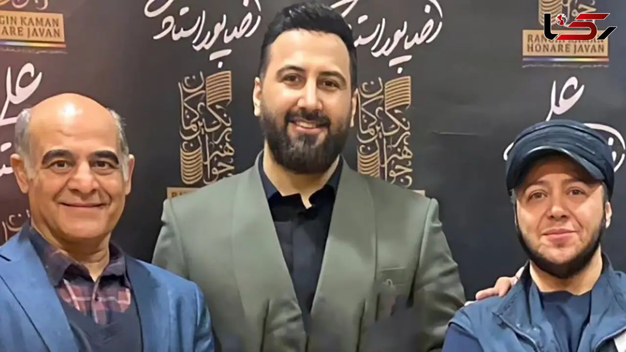 روبوسی مازیار لرستانی و سیاوش چراغی پور، در کنسرت علیرضا پوراستاد
