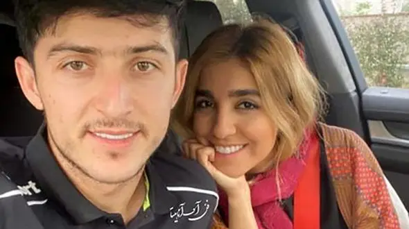 سردار آزمون و نامزد ایرانی اش باز جنجال کردند ! + عکس