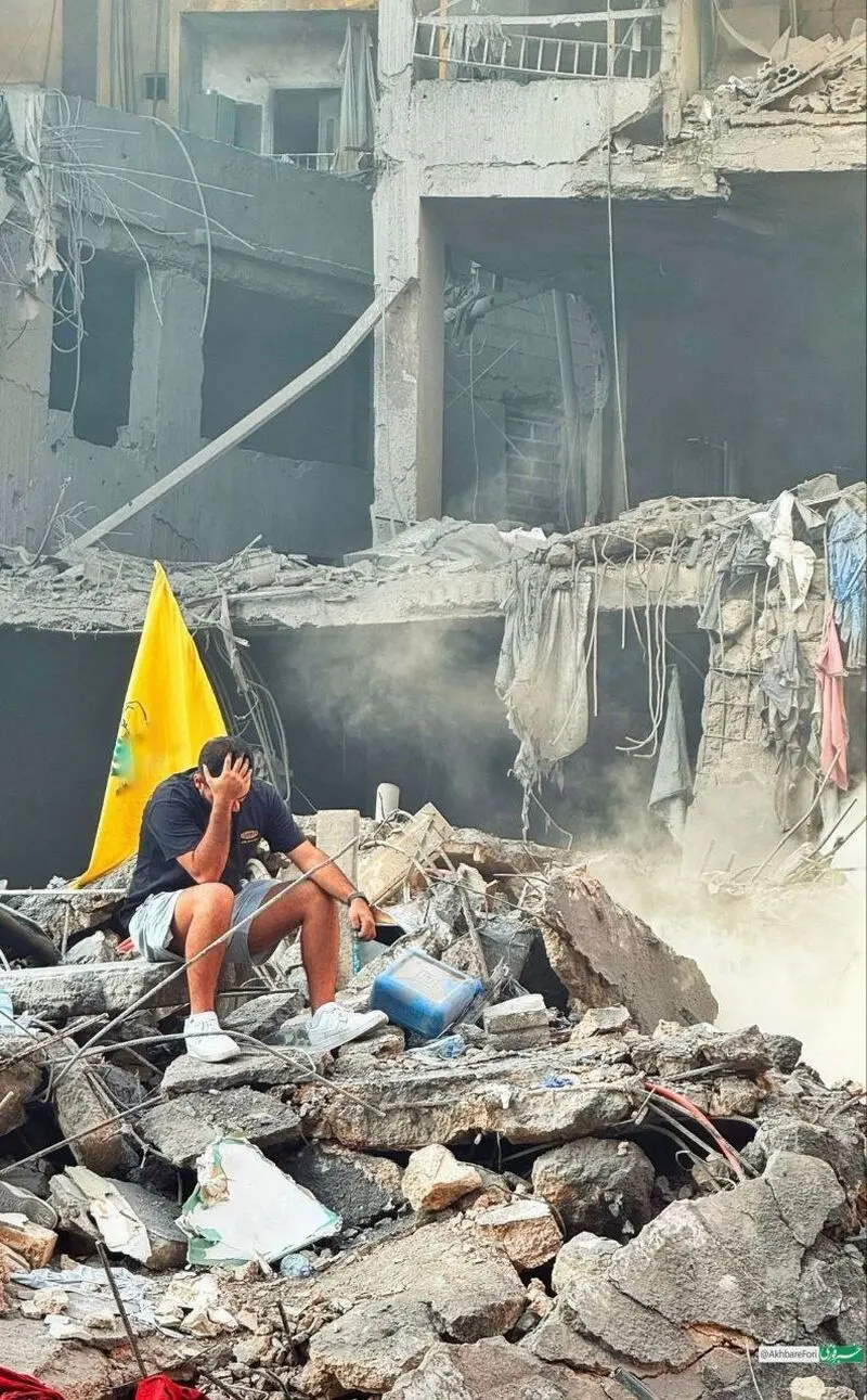 عکس و فیلم از محل شهادت سید خسن نصرالله در بیروت