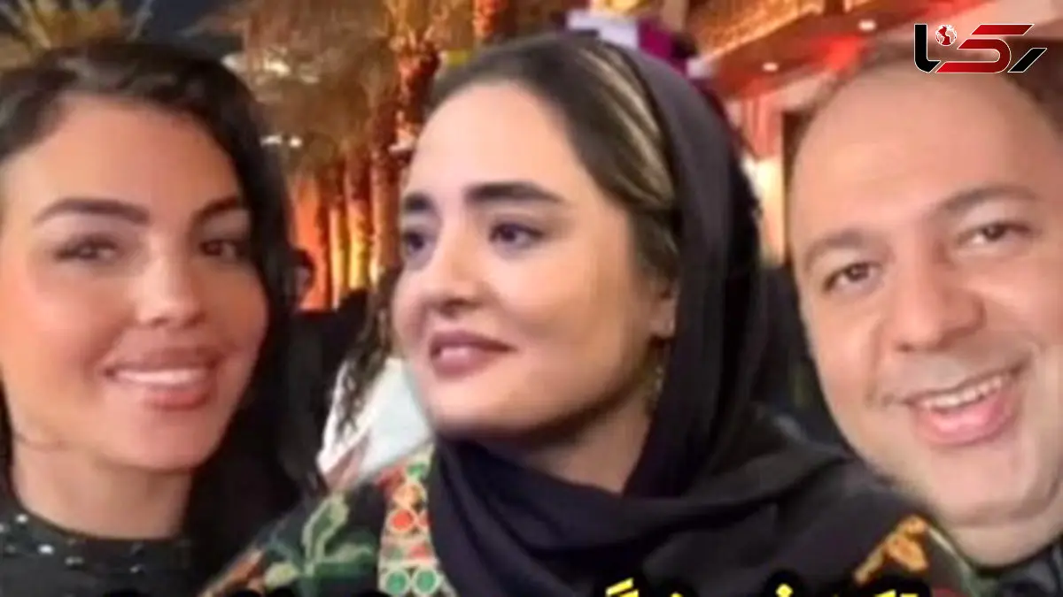فیلم / واکنش نرگس محمدی به سلفی شوهرش با جورجینا، نامزد رونالدو / گقتم وای چه خوشگله / جورجینا نه ها علی رو میگم خوشگله !