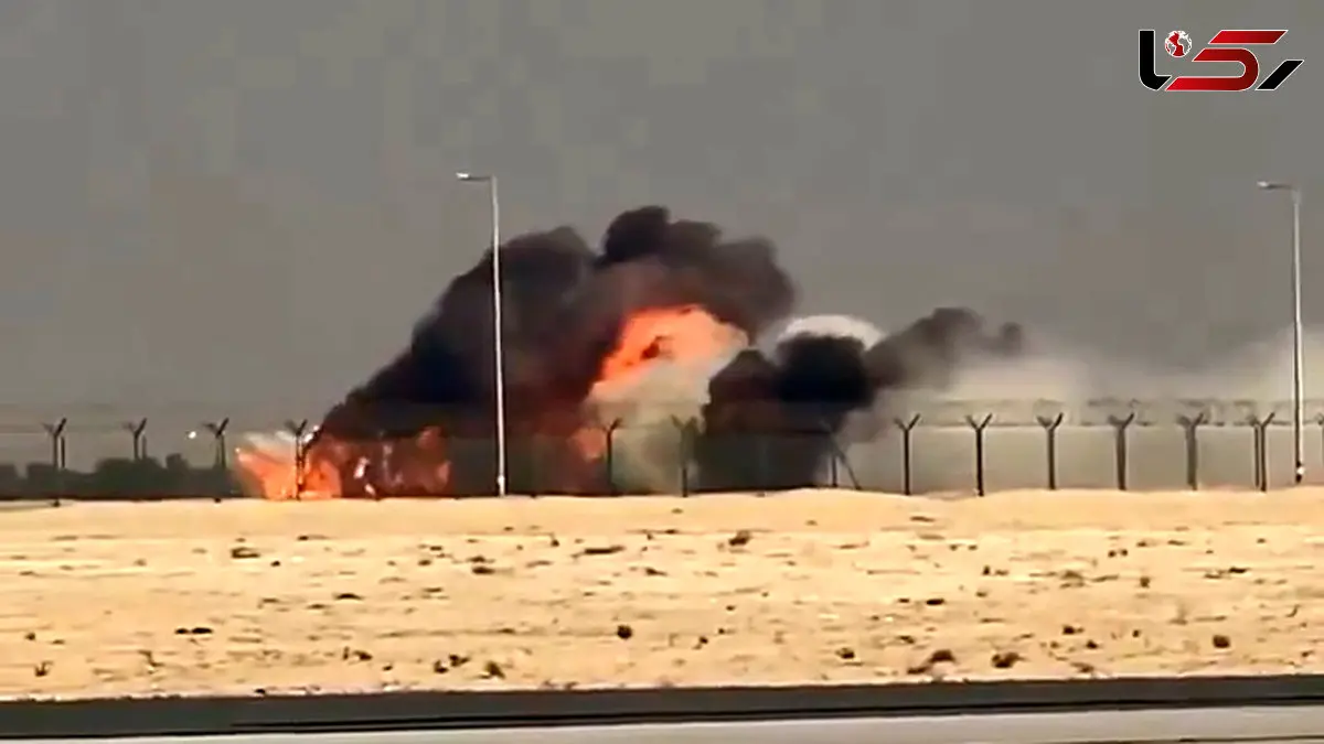 فیلم لحظه سقوط جنگنده هندی در نمایش هوایی دبی