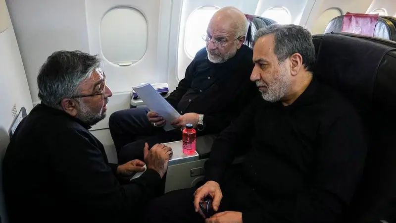  مذاکره کنندگان ایران در پرواز به سوئیس و مذاکرات با آمریکا - محمد باقر قالیباف - سید عباس عراقچی