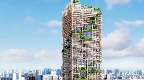 تا سال 2041این برج 350 متری چوبی در ژاپن ساخته می شود