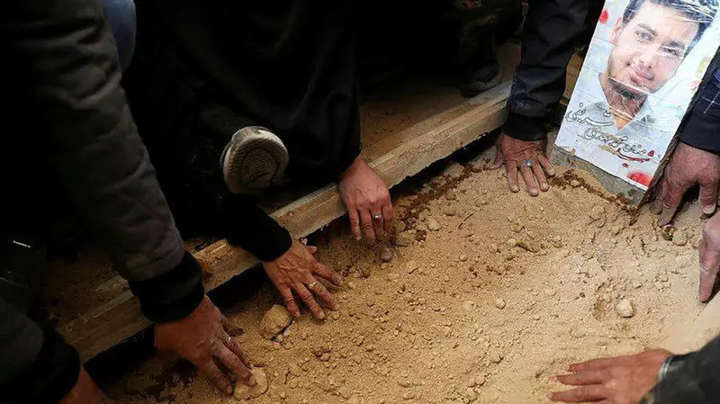 مراسم بزرگداشت شهدای بمباران آمریکا و اسرائیل در بهشت زهرا