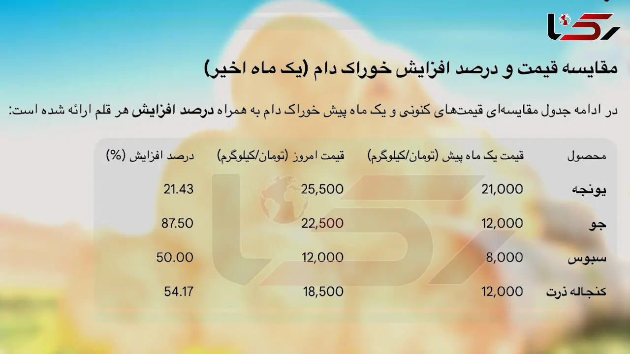 افزایش 20 تا 88 درصدی قیمت نهاده‌ های دامی/ گوشت گران تر می شود؟