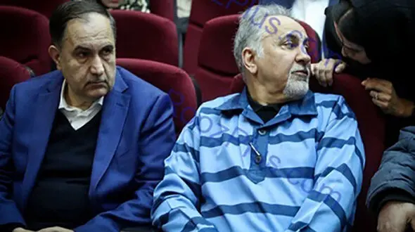 درگوشی حرف زدن دختر و داماد شهردار سابق تهران در جلسه دادگاه+ عکس