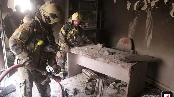 حریق گسترده در ولیعصر تهران +تصاویر