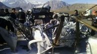مرگ وحشتناک 3 تن در حادثه رانندگی در جاده هرسین + عکس