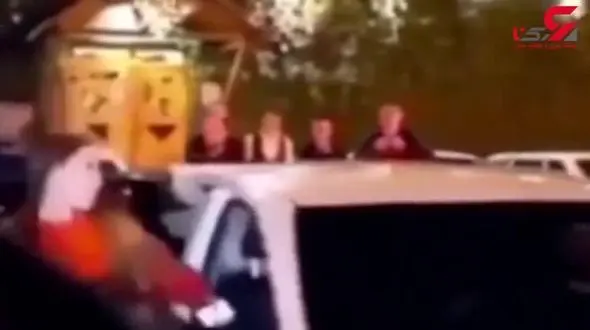 فیلم لحظه ربودن عروس جوان از خودروی داماد در  شب جشن / مردها شیلک هم کردند !