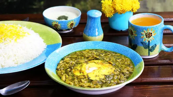 خوشمزه ترین غذای گیلان/خورش باقلا قاتق