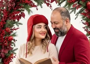 عکس ها / نگاهی به عاشقانه‌های دلبرانه علی اوجی و  نرگس محمدی در شب یلدا/ تیپ و استایلشان فوق العاده شیکه ...