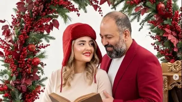 عکس ها / نگاهی به عاشقانه‌های دلبرانه علی اوجی و  نرگس محمدی در شب یلدا/ تیپ و استایلشان فوق العاده شیکه 