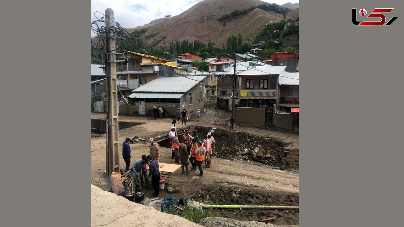 تیم امداد و نجات سازمان آتش نشانی به روستای سیل زده طالقان اعزام شدند
