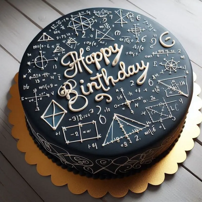 کیک تولد سیاه و سفید