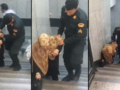 فیلم اقدام مهربانانه پلیس تهران در مترو ترمینال جنوب