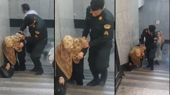 فیلم اقدام مهربانانه پلیس تهران در مترو ترمینال جنوب