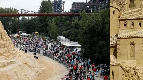 بلندترین قلعه شنی جهان در آلمان ساخته شد ‏+ عکس