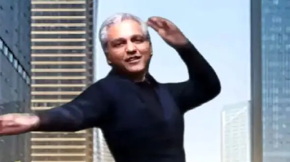 فیلم آواز باشکوه  مهران مدیری در جزیره  کیش ! /  با آهنگ سیا دخت هاجرو خودمو تو گل میپلکونم چه رقصی رفت !