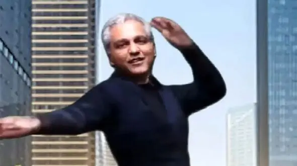 فیلم آواز باشکوه  مهران مدیری در جزیره  کیش ! /  با آهنگ سیا دخت هاجرو خودمو تو گل میپلکونم چه رقصی رفت !