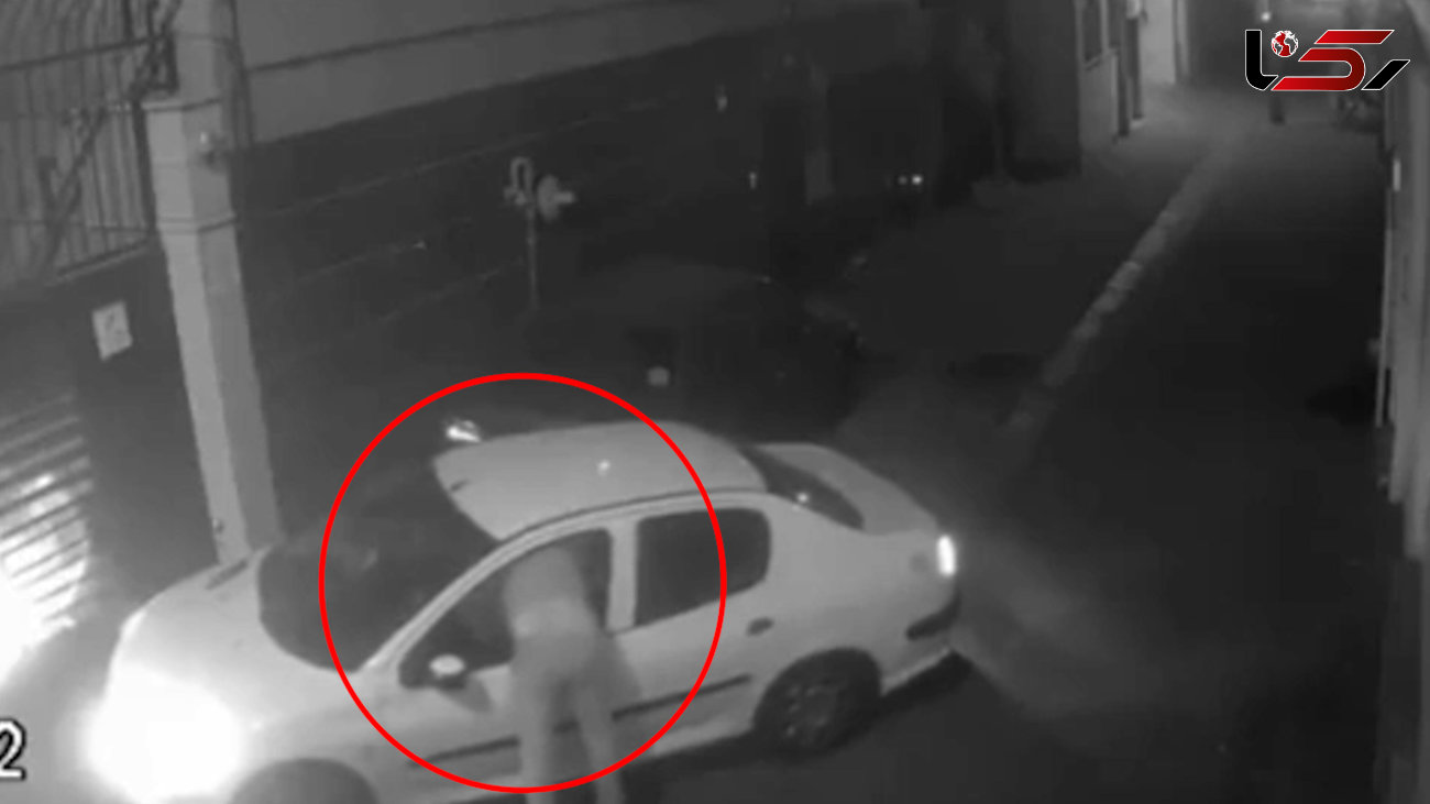 فیلم لحظه زورگیری از دختر تهرانی داخل خودرویش