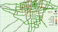 وضعیت ترافیکی معابر بزرگراهی پایتخت در چهاردهمین روز آبان