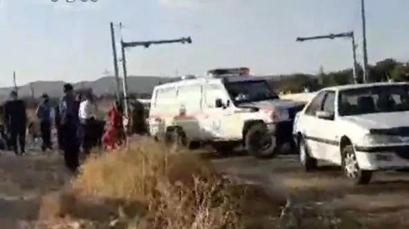 واژگونی پراید با شش سرنشین در گلپایگان +فیلم