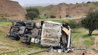 واژگونی تریلی در گردنه اسدآباد ۲ کشته برجا گذاشت