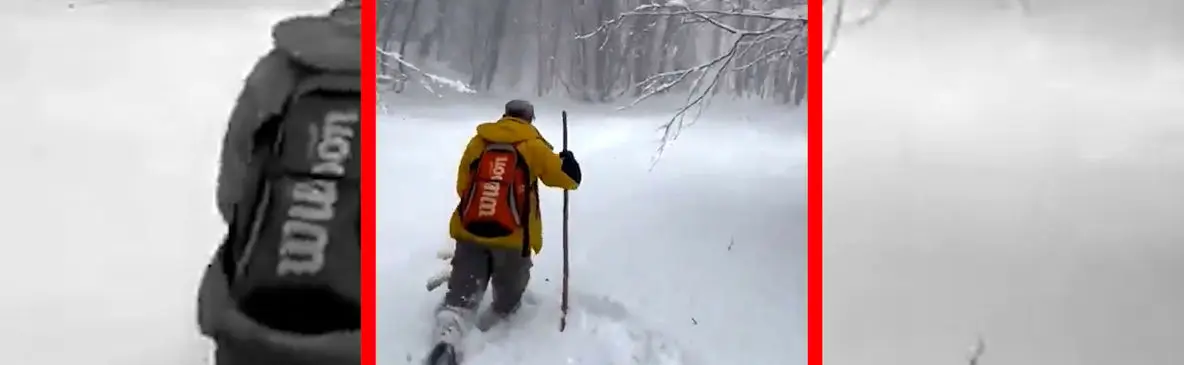 فیلم منظره رویایی برف در جنگل های دیلمان