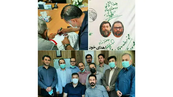 حضور علی دایی در انتقال خون اردبیل + عکس