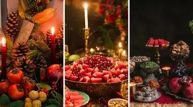 ایده‌ های خلاقانه برای چیدمان میز شب یلدا؛ جشن یلدای متفاوت داشته باشید!