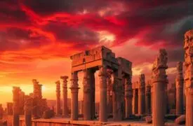 فیلم نادر از تخت‌ جمشید پیش از بیرون آمدن از زیر خاک