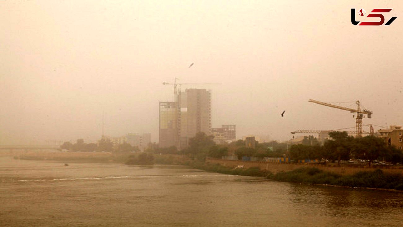 تداوم آلودگی هوا در شهرهای مرزی خوزستان بر اثر حریق در هورالعظیم + فیلم 