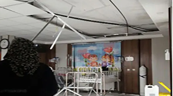حادثه خطرناک در بخش اطفال بیمارستان هاجر شهرکرد 