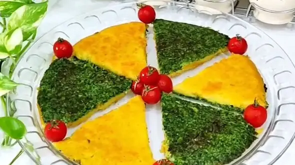 دستور پخت کوکوی دورنگ + فیلم