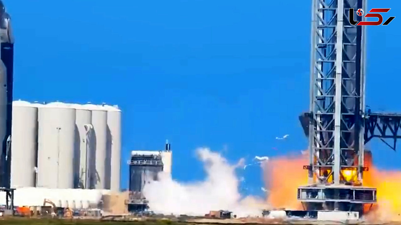 فیلم لحظه انفجار سفینه فضایی SpaceX Booster 7 قبل از پرتاب به فضا